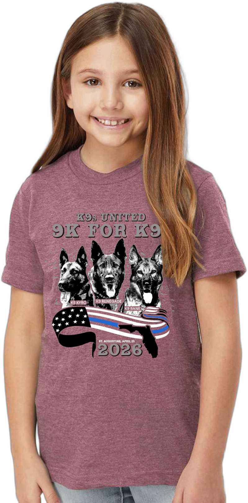 LIMITED TIME ONLY – 2026 K9s United 5K Shirt | Back by Popular Demand