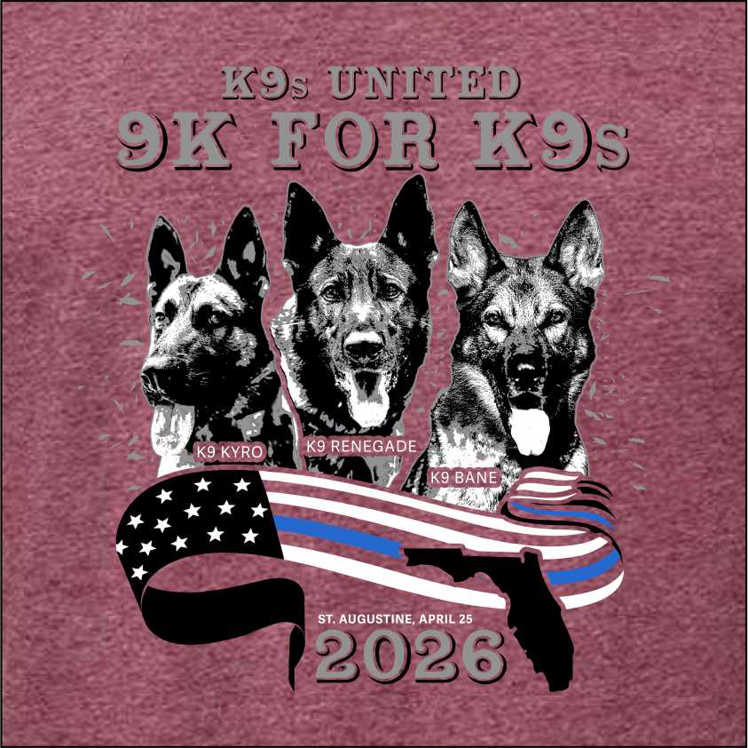 LIMITED TIME ONLY – 2026 K9s United 5K Shirt | Back by Popular Demand