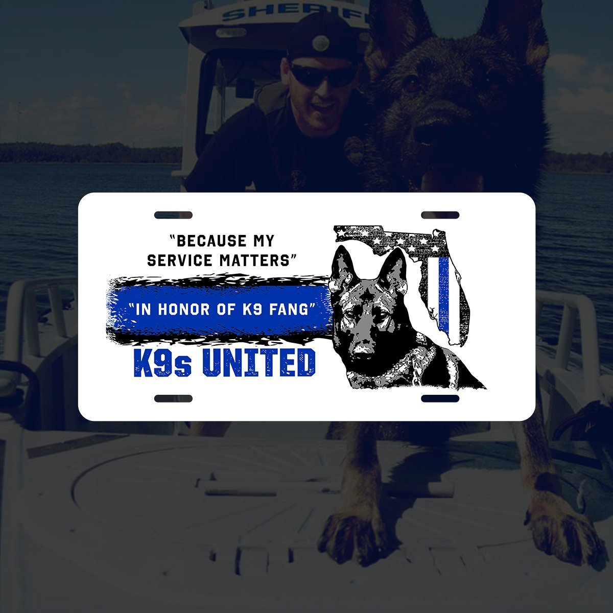 K9s United Vanity Plates - K9s United