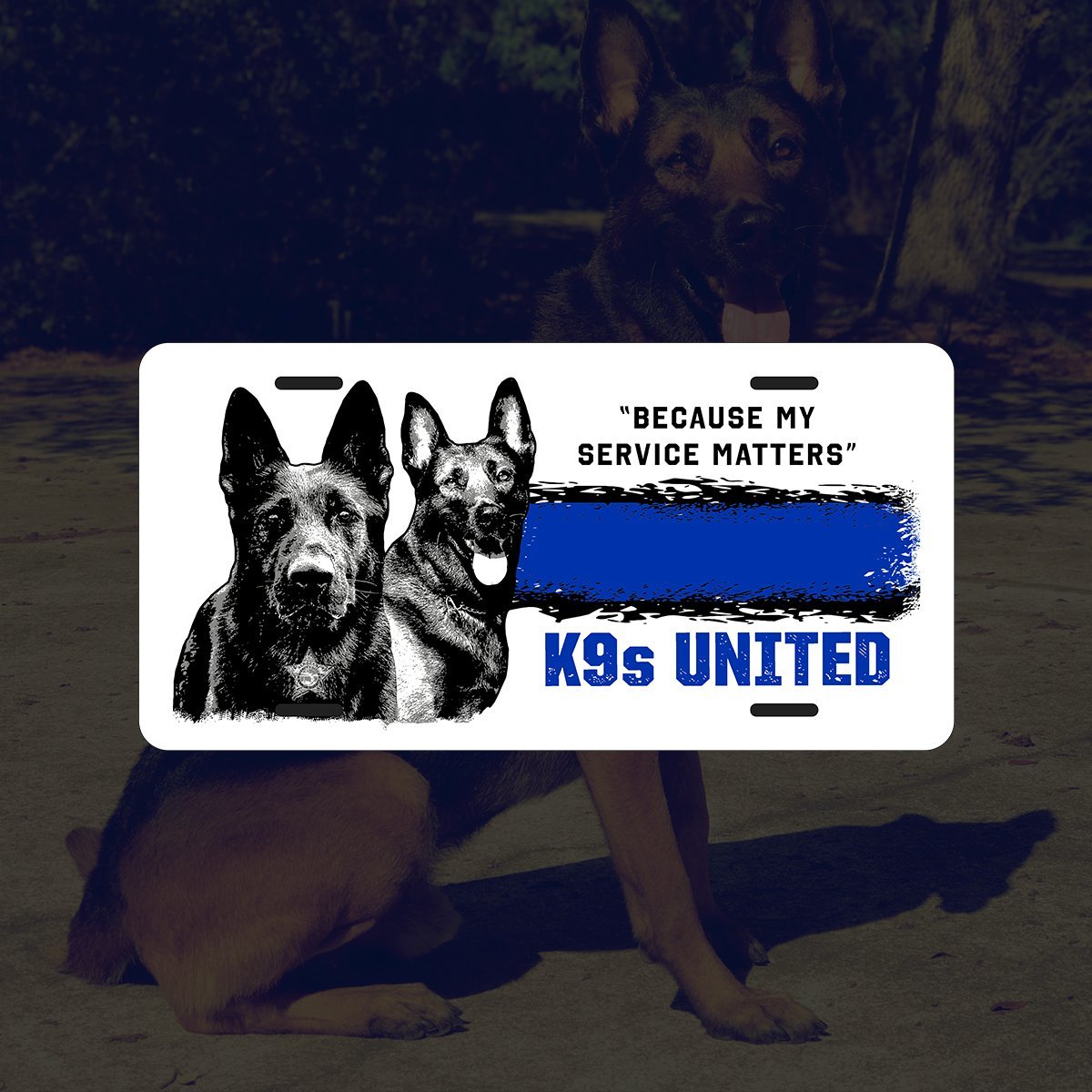 K9s United Vanity Plates - K9s United