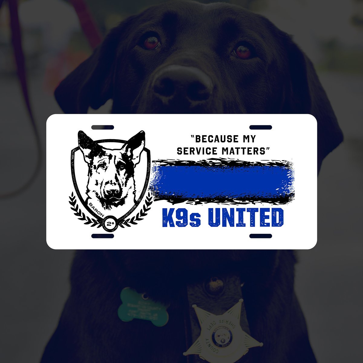 K9s United Vanity Plates - K9s United