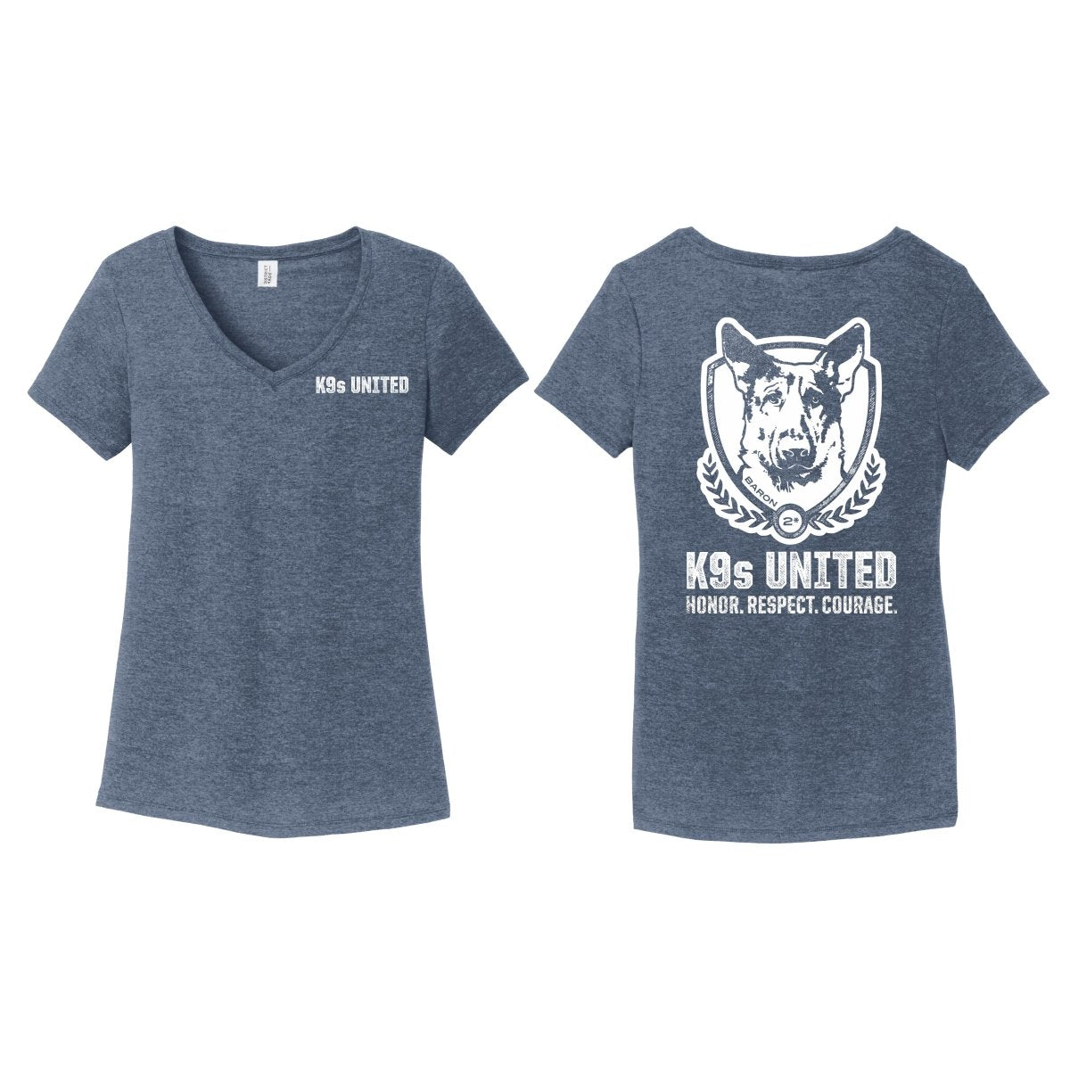 Women's Classic K9s United V-Neck Tee - K9s United