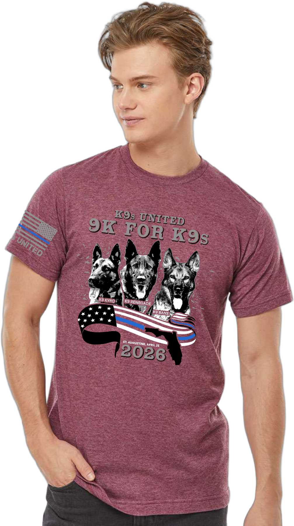 LIMITED TIME ONLY – 2026 K9s United 5K Shirt | Back by Popular Demand