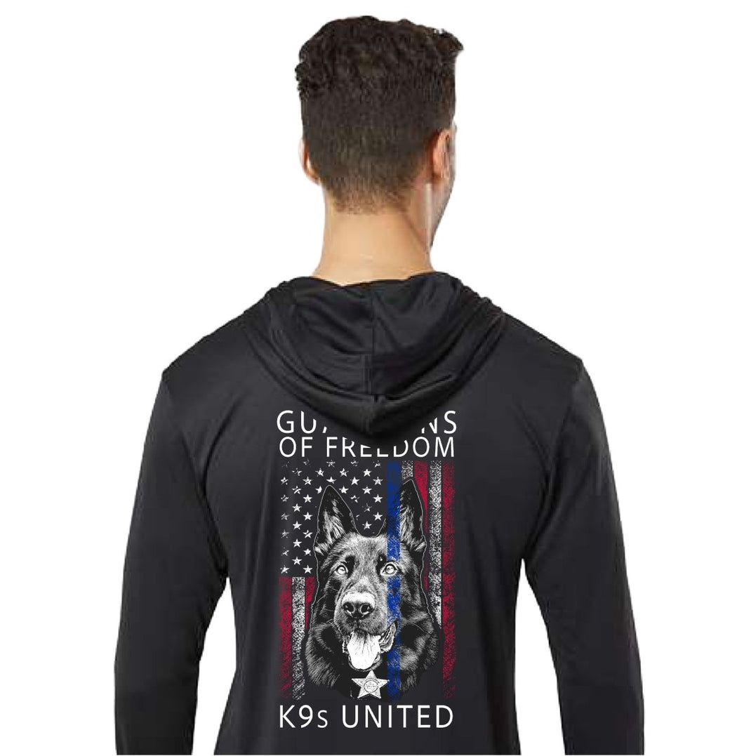 Guardians of Freedom Hooded Long Sleeve Wicking Tee - K9s United