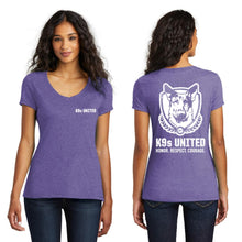 Load image into Gallery viewer, Women&#39;s Classic K9s United V-Neck Tee - K9s United
